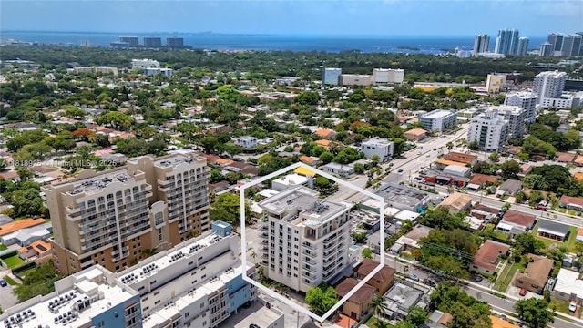 2400 SW 27th Ave Unit 402, Miami, FL 33145 - view of urban area featuring property parcel outlined