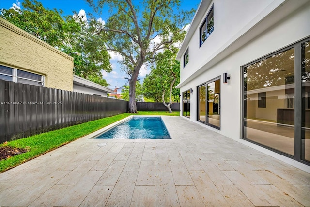 1513 SW 11th Ter, Miami, FL 33135 - view of swimming pool with a fenced backyard and a patio area