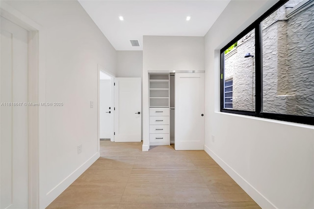 1513 SW 11th Ter, Miami, FL 33135 - unfurnished bedroom with baseboards, a closet, and recessed lighting