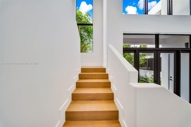 1513 SW 11th Ter, Miami, FL 33135 - staircase featuring wood finished floors