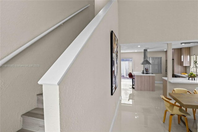 12633 NW 12th Ct, Sunrise, FL 33323 - stairs with tile patterned flooring