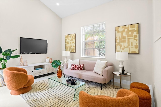 12633 NW 12th Ct, Sunrise, FL 33323 - living area with baseboards and lofted ceiling