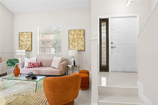 12633 NW 12th Ct, Sunrise, FL 33323 - tiled living room with baseboards