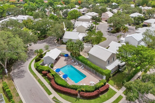 9601 NW 8th Cir, Plantation, FL 33324 - aerial perspective of suburban area with a pool area