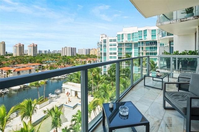 3029 NE 188th St Unit 821, Aventura, FL 33180 - balcony featuring a view of city and a water view