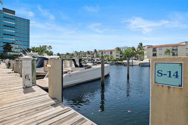 3029 NE 188th St Unit 821, Aventura, FL 33180 - dock area with a water view and a residential view