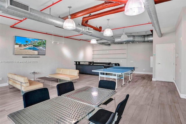 3029 NE 188th St Unit 821, Aventura, FL 33180 - rec room featuring wood finished floors and baseboards