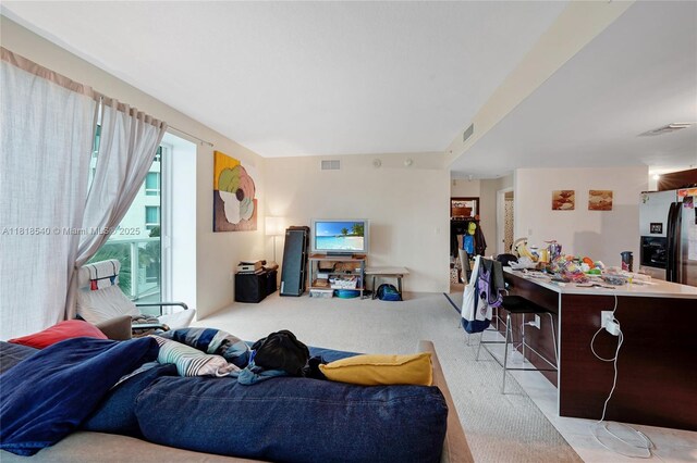 1900 N Bayshore Dr Unit 1411, Miami, FL 33132 - living area featuring light carpet