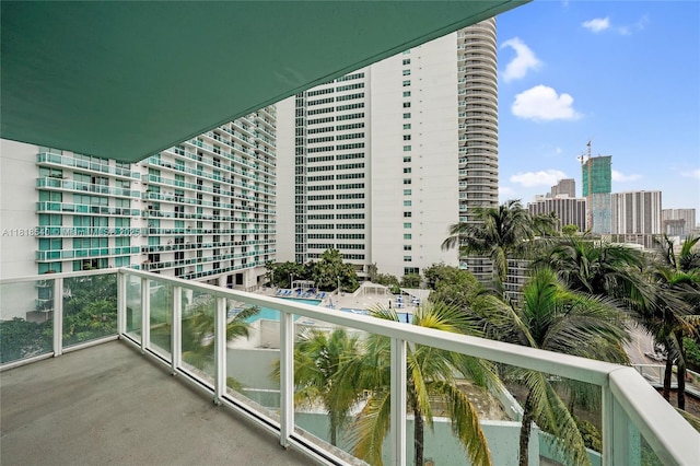 1900 N Bayshore Dr Unit 1411, Miami, FL 33132 - balcony featuring a view of city
