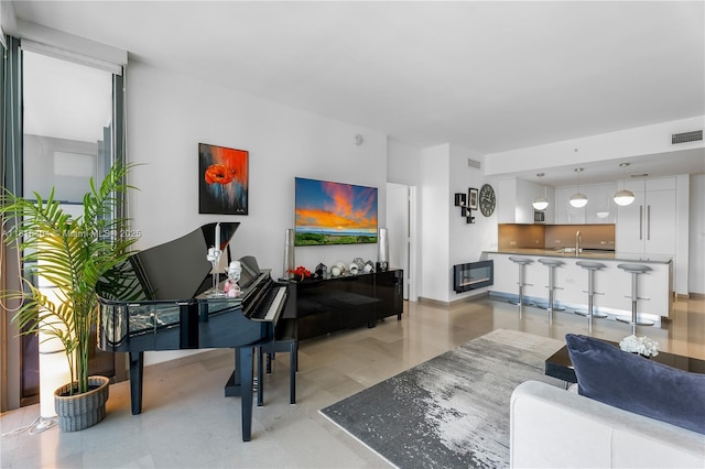 68 SE 6th St Unit 1704, Miami, FL 33131 - living area with baseboards