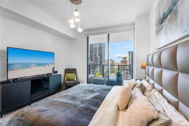68 SE 6th St Unit 1704, Miami, FL 33131 - bedroom featuring a city view