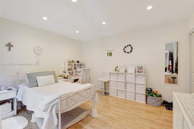 1057 NE 202nd Ln, Miami, FL 33179 - bedroom with wood finished floors and recessed lighting
