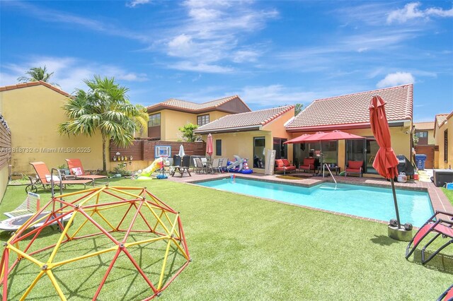 1057 NE 202nd Ln, Miami, FL 33179 - view of pool with a patio area