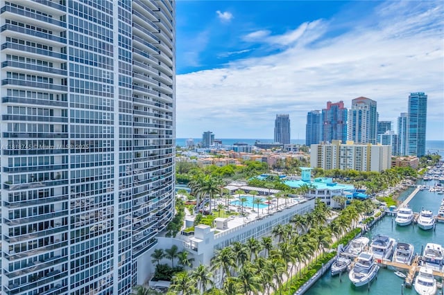 400 Alton Rd Unit 407, Miami Beach, FL 33139 - view of city featuring a nearby body of water and a marina