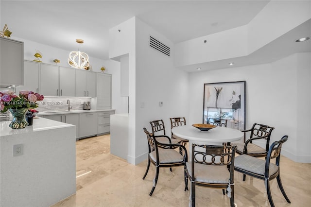 400 Alton Rd Unit 407, Miami Beach, FL 33139 - dining room featuring recessed lighting