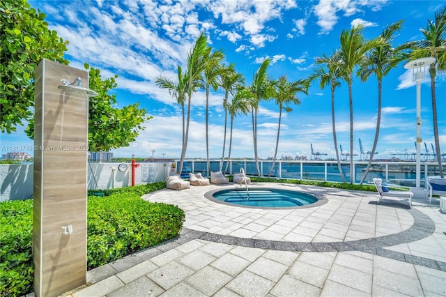 400 Alton Rd Unit 407, Miami Beach, FL 33139 - view of swimming pool with a community hot tub