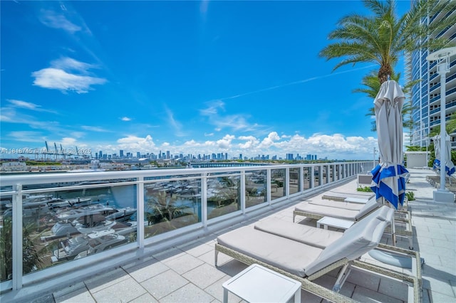 400 Alton Rd Unit 407, Miami Beach, FL 33139 - balcony with a skyline view