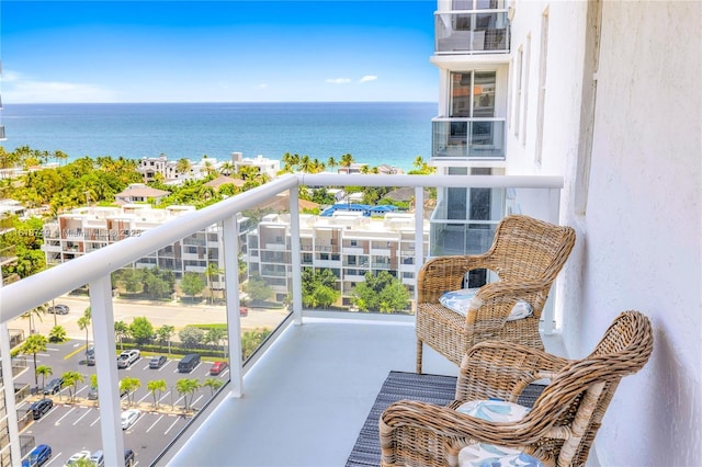 3015 N Ocean Blvd Unit 17A, Fort Lauderdale, FL 33308 - balcony with a water view