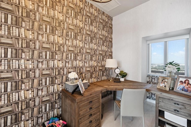 480 NE 31st St Unit Ph5303, Miami, FL 33137 - home office featuring tile patterned flooring