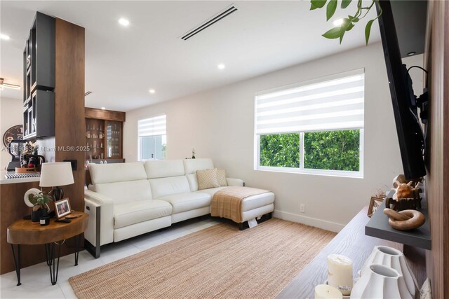 1828 Aspen Ln, Weston, FL 33327 - living area featuring recessed lighting and baseboards