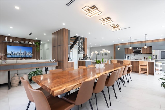 1828 Aspen Ln, Weston, FL 33327 - dining room featuring recessed lighting and light tile patterned floors