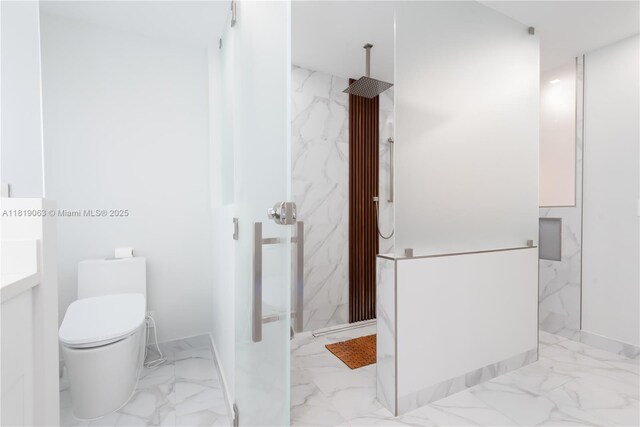 1828 Aspen Ln, Weston, FL 33327 - bathroom with marble tiled floors, a marble finish shower, and vanity