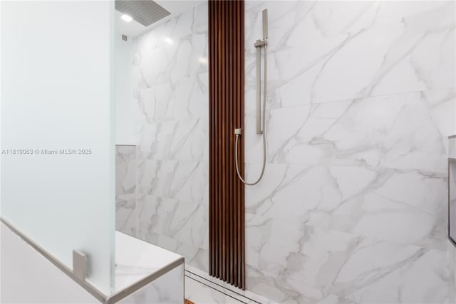 1828 Aspen Ln, Weston, FL 33327 - full bathroom featuring a marble finish shower
