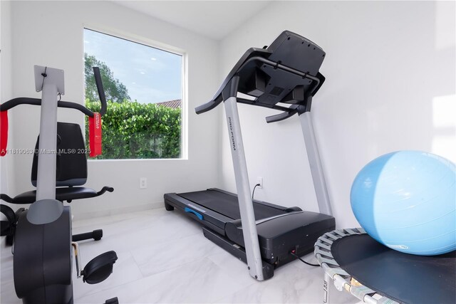 1828 Aspen Ln, Weston, FL 33327 - exercise area with baseboards