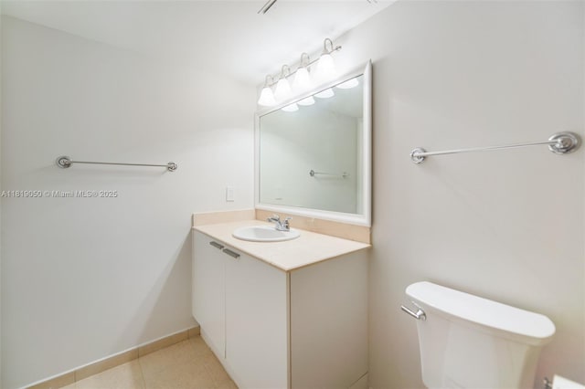 16699 Collins Ave Unit 2107, Sunny Isles Beach, FL 33160 - half bath with vanity and tile patterned floors