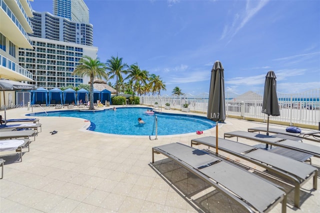 16699 Collins Ave Unit 2107, Sunny Isles Beach, FL 33160 - community pool featuring a patio area
