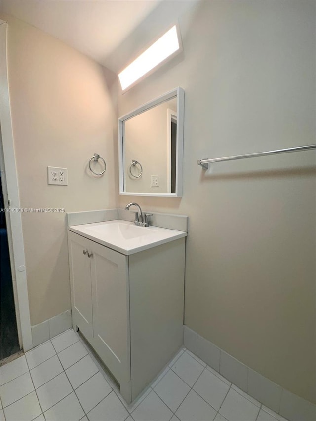 2935 NE 163rd St Unit 3P, North Miami Beach, FL 33160 - bathroom with vanity and tile patterned floors