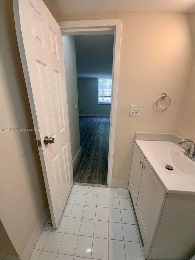 2935 NE 163rd St Unit 3P, North Miami Beach, FL 33160 - bathroom featuring tile patterned flooring and vanity