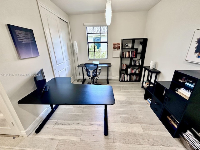 119 Riverwalk Cir E, Plantation, FL 33325 - home office with wood finished floors and baseboards