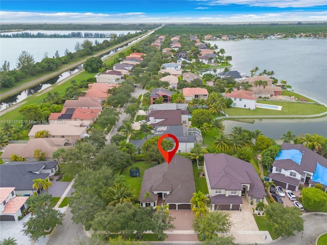 5478 SW 189th Ave, Miramar, FL 33029 - aerial perspective of suburban area with a large body of water