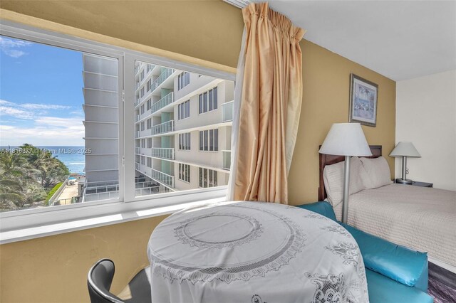 19201 Collins Ave Unit 326, Sunny Isles Beach, FL 33160 - bedroom featuring a water view