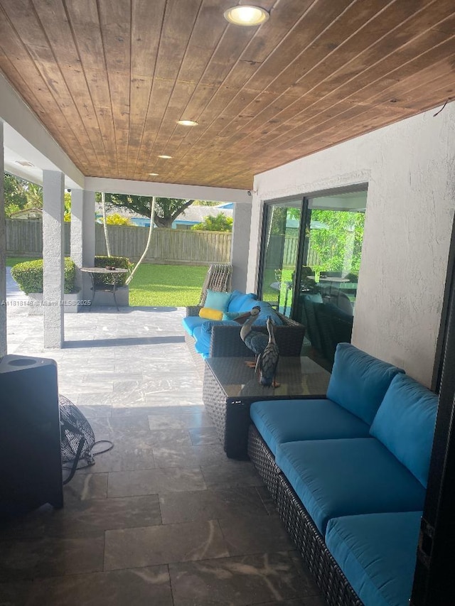12780 SW 187th St, Miami, FL 33177 - view of patio with an outdoor living space