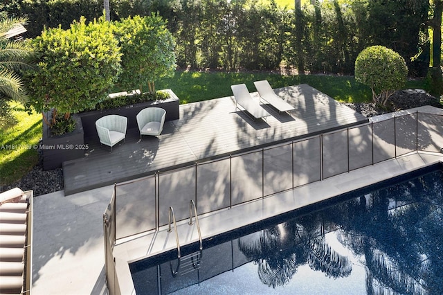 exterior view of a pool