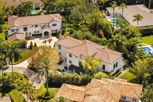 view from above of property