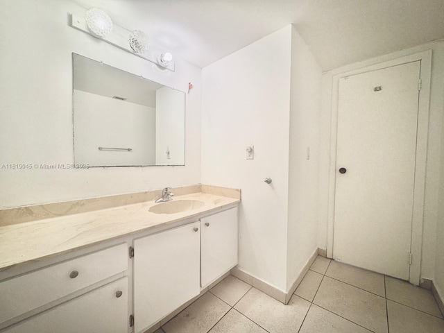 600 Three Islands Blvd Unit 620, Hallandale Beach, FL 33009 - bathroom with vanity and tile patterned flooring