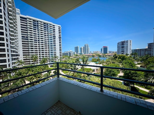 600 Three Islands Blvd Unit 620, Hallandale Beach, FL 33009 - balcony featuring a view of city and a water view