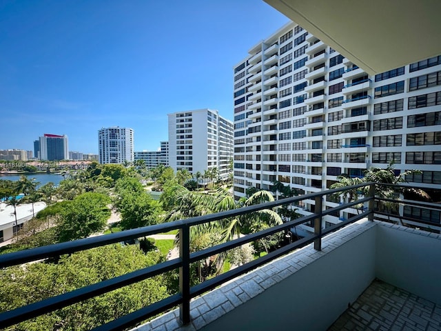 600 Three Islands Blvd Unit 620, Hallandale Beach, FL 33009 - balcony featuring a city view and a water view