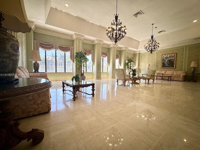 600 Three Islands Blvd Unit 620, Hallandale Beach, FL 33009 - lobby with ornamental molding