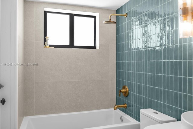 7921 SW 100th St, Miami, FL 33156 - bathroom featuring toilet and shower / bathtub combination