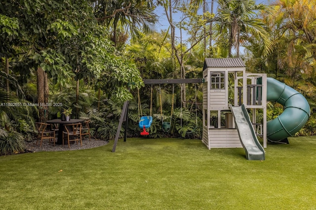 7921 SW 100th St, Miami, FL 33156 - view of playground featuring a lawn