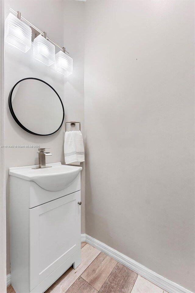 1114 NW 100th Ave, Pembroke Pines, FL 33024 - bathroom with vanity and wood finished floors
