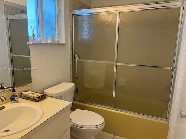 1500 NW 90th Way, Plantation, FL 33322 - bathroom featuring vanity, bath / shower combo with glass door, and tile patterned flooring