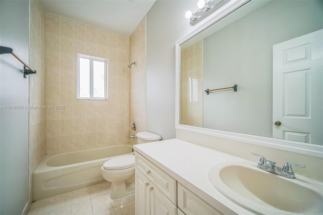 3223 SE 2nd Dr, Homestead, FL 33033 - full bathroom with vanity, washtub / shower combination, and tile patterned floors