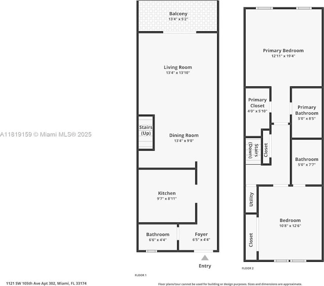 1121 SW 105th Ave Unit 302, Miami, FL 33174 - home floor plan