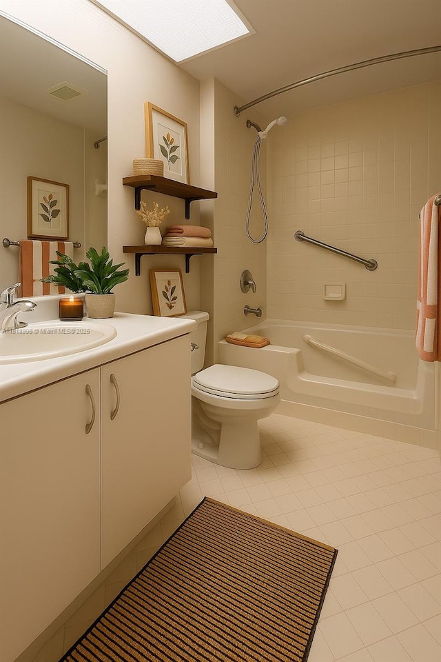 800 SW 142nd Ave Unit 211N, Pembroke Pines, FL 33027 - full bath with  shower combination, vanity, toilet, and tile patterned flooring