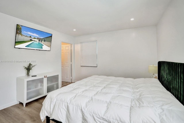 18998 Cloud Lake Cir, Boca Raton, FL 33496 - bedroom featuring wood finished floors and recessed lighting